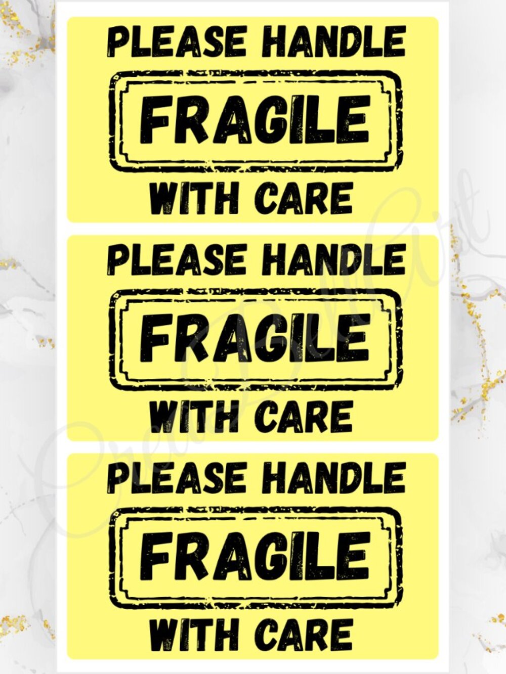 100 Fragile Stickers for Packaging | Small Business Labels